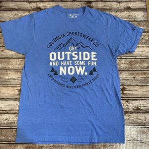 Men’s m Columbia Blue get outside T-shirt